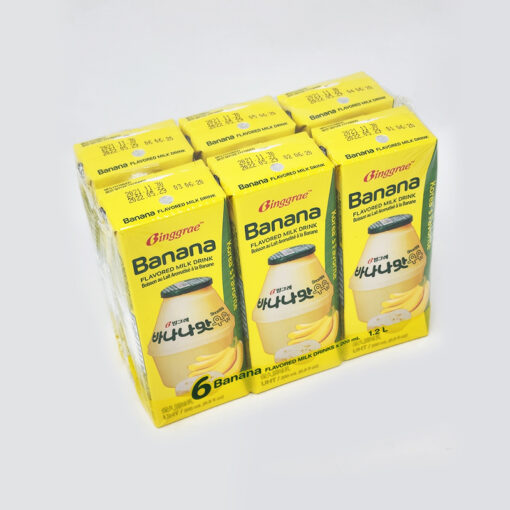 BANANA MILK 200ML X 6<BR>빙그레 바나나맛 우유 200MLX6