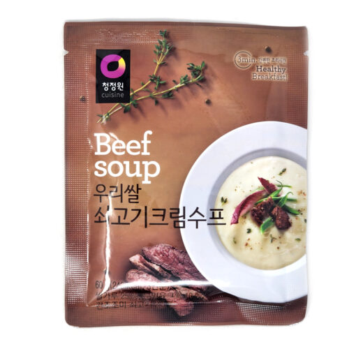 BEEF SOUP POWDER 60G<br>청정원) 우리쌀 쇠고기 크림스프 60G