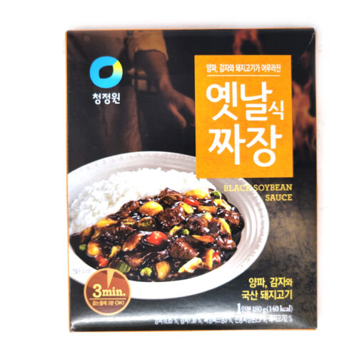 BLACK SOYBEAN SAUCE 180G<br>청정원) 옛날짜장 180G