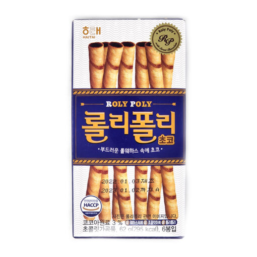 HT) CHOCOLATE BISCUIT ROLYPOLY 62G<br>해태) 롤리폴리 62G