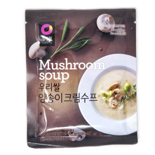 MUSHROOM CREAMY SOUP 60G<br>청정원) 우리쌀 양송이 크림스프 60G