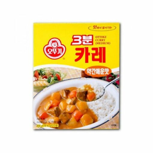 OTG 3MIN. INSTANT CURRY, MID SICY 190G<br>오뚜기) 3분카레 약간 매운맛 190G