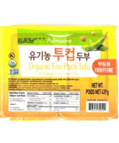 PULMUONE) ORGANIC TWO CUP TOFU (FIRM) 439G<br>풀무원) 유기농 투컵두부 부침용 439G
