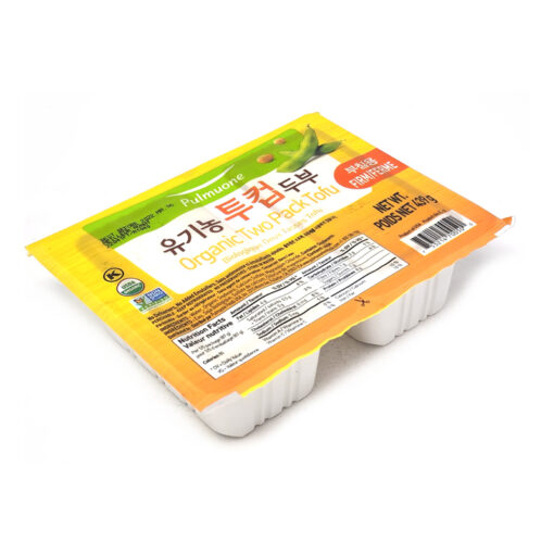 PULMUONE) ORGANIC TWO CUP TOFU (FIRM) 439G<br>풀무원) 유기농 투컵두부 부침용 439G - Image 2
