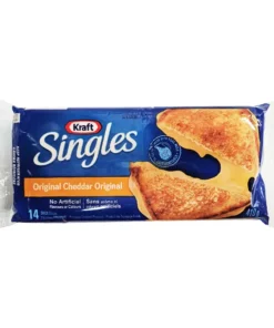 KRAFT) SINGLES ORIGINAL CHEDDAR CHEESE 410G<br>체다치즈 410G