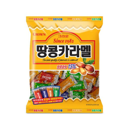 PEANUT CARAMEL CANDY 120G<br>크라운) 땅콩카라멜캔디 120G