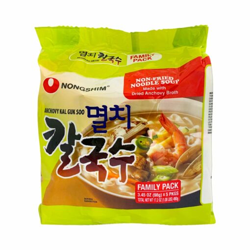 NONGSHIM) ANCHOVY SOUP-BASED RAMEN 5PACK<br>농심) 멸치 칼국수 멀티 5개입
