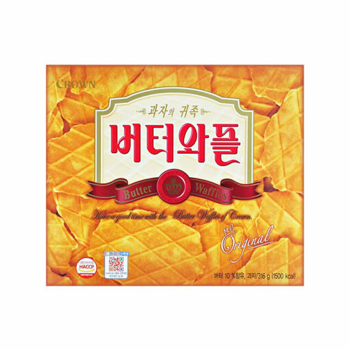 CROWN) BUTTER WAFFLES JUMBO 316G<br>크라운) 버터와플 316G