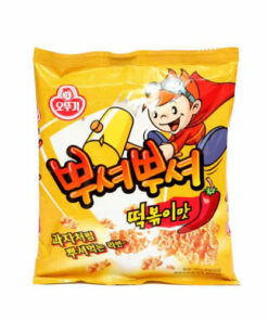 RAMEN SNACK(SPICY RICE CAKE FLAVOR) 90G<br>뿌셔뿌셔 (떡볶이맛 90G)