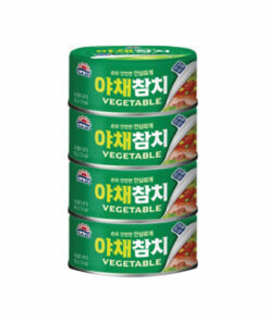 SAJO) FLAKED LIGHT TUNA (VEG.) 100GX4<br>사조) 야채참치 100GX4