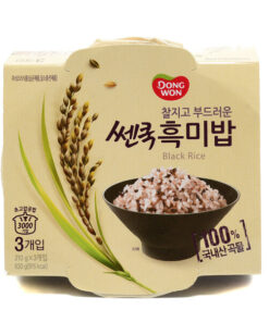 COOKED BLACK RICE 3/PK<br>쎈쿡 흑미밥 3개입