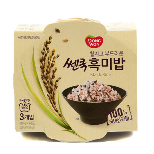 COOKED BLACK RICE 3/PK<br>쎈쿡 흑미밥 3개입