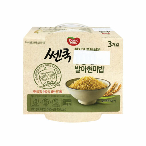 COOKED BROWN RICE 3/PK<br>쎈쿡 발아현미밥 3개입