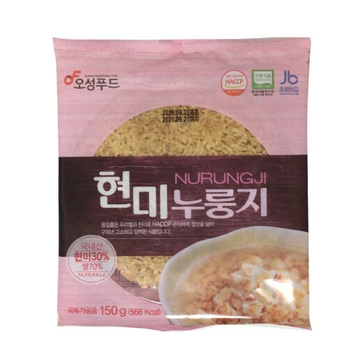 BROWN RICE NURUNGJI-CRISPY RICE CRUST 150G오성) 현미쌀누룽지 150G