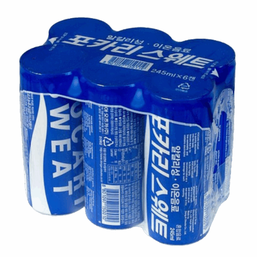 DONGA) SOFT DRINK (POCARI SWEAT) 245ML X 6EA포카리스웨트 캔 245ML X 6개