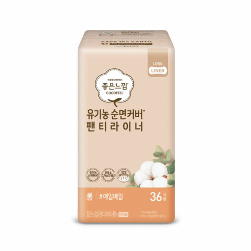 GOODFEEL ORGARNIC COTTON LINER LONG 36P좋은느낌 유기농 순면커버 라이너 (롱) 36P
