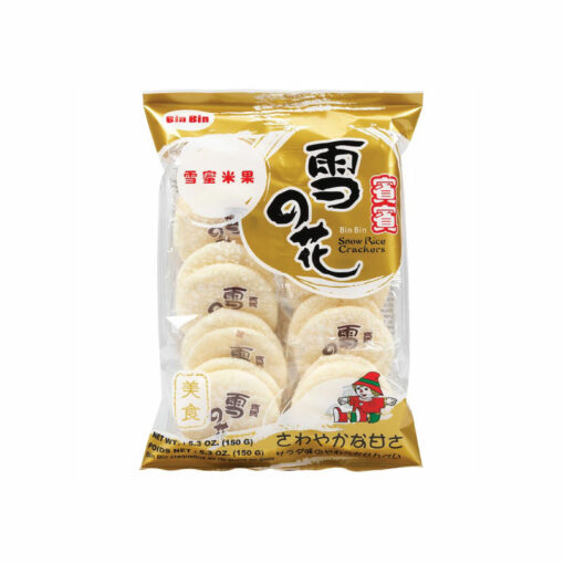 BINBIN) RICE CRACKER-SNOW 150G<br>BINBIN) 쌀설병 150G
