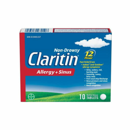 P_CLARITIN (ALLERGY + SINUS) 10 tablets<br>알러지 10 tablets