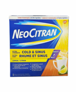 NeoCitran Extra Strength Nighttime Cold & Sinus Lemon Flavour (10 count)감기 증세 10 count