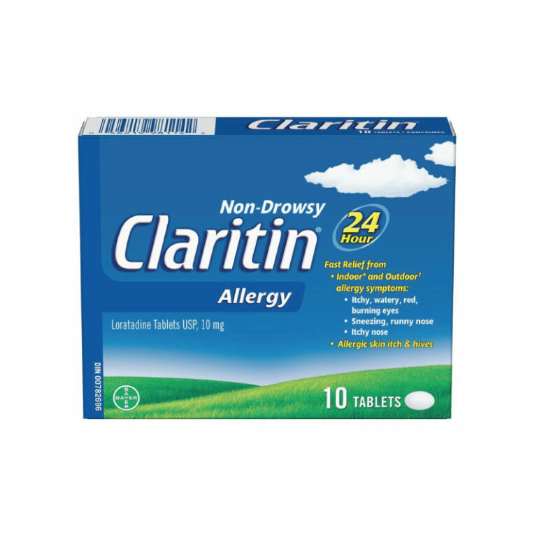 P_CLARITIN Allergy Medicine, 24-Hour Non-Drowsy Relief 10 Mg, 10 ...