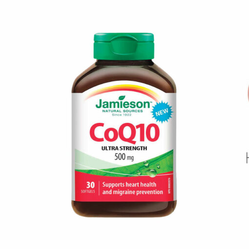 JAMIESON) CoQ10 Ultra Strength 500mg - 30 Softgels<br>자미에슨 코큐텐 울트라 스트렝스 500mg 30정