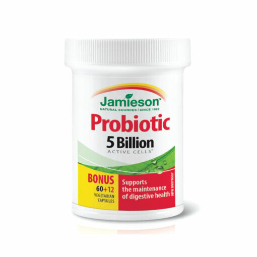 JAMIESON) Probiotic 5 Billion Regular Strength, 60+12 Count<br>자미에슨 50억 유산균 72정 - Image 2