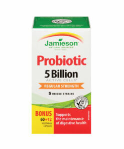 JAMIESON) Probiotic 5 Billion Regular Strength, 60+12 Count<br>자미에슨 50억 유산균 72정