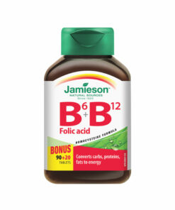 JAMIESON) Vitamin B6 + B12 and Folic Acid 90+20 caplets자미에슨 비타민 B6 + B12 and 엽산 90+20정