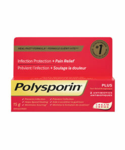 Polysporin Plus Pain Relief Antibiotic Cream, 15g<BR>폴리스포린 플러스 통증 완화 항생제 크림 15g