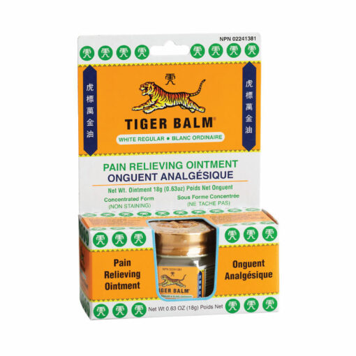 Tiger Balm White Regular, 18g<br>화이트 레귤러 호랑이 연고 18g