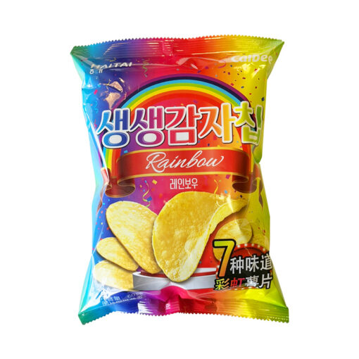 HAITAI) POTATO CHIPS, RAINBOW 60G<br>생생감자칩, 레인보우 60G