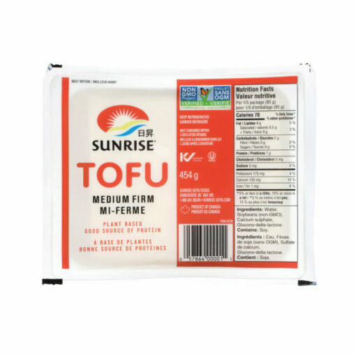 SUNRISE TOFU, MED FIRM 454G<br>썬라이즈 두부, MED FIRM 454G