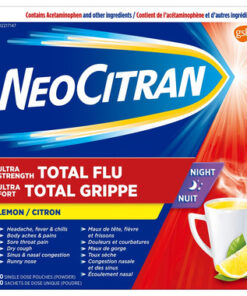 NeoCitran Extra Strength Total Flu *NIGHT* Lemon Flavour (10 count)<br>감기 증세 *NIGHT* 10 count