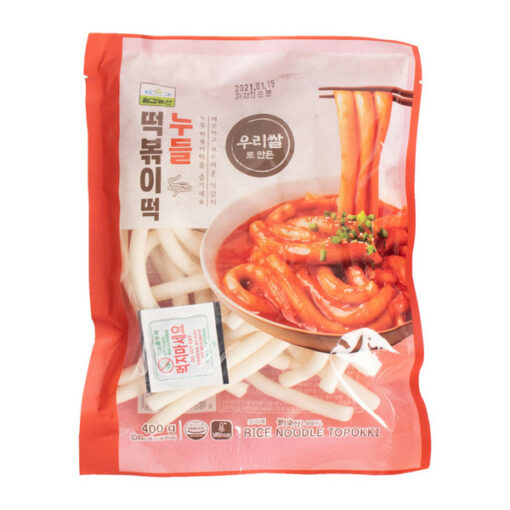 CK) NOODLE RICE CAKE 400G<br>칠갑) 쌀누들 떡볶이떡 400G
