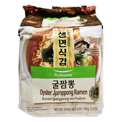 PULMUONE) Oyster Jjamppong Ramen 4PK<br>풀무원) 통영 굴짬뽕 4PK