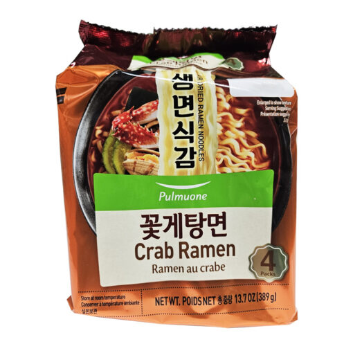 PULMUONE) Crab Ramen 4PK<br>풀무원) 꽃게탕면 4PK