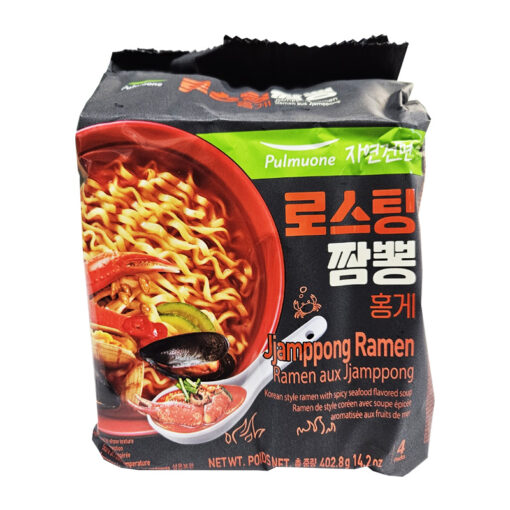 PULMUONE) Jjamppong Ramen 402.8g<br>풀무원) 로스팅 짬뽕 - 홍게 402.8g