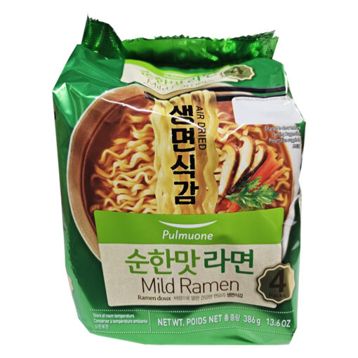 PULMUONE) Mild Ramen 4PK풀무원) 순한맛 라면 4PK