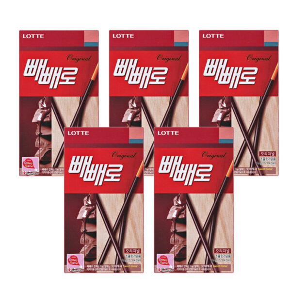 **온라인 단독** LOTTE PEPERO 47G X 5FOR<br>롯데) 빼빼로 47G X 5FOR(25.1.09)