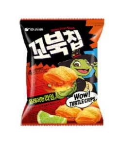 ORION) TURTLE CHIPS 160G<br>오리온) 꼬북칩 매운맛 플레임라임 160G