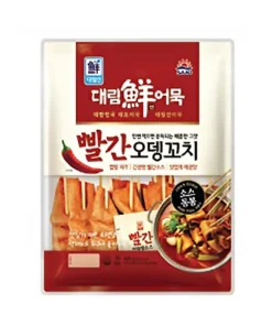 DAERIM) FISH CAKE STICKS (SPICY)<br>대림) 빨간오뎅꼬치 409G