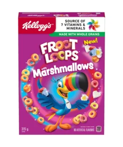 KELLOGG'S) FROOT LOOPS W/MASHMALLOWS 315G