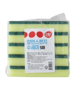 FOODIST) SCRUBBER SPONGES<BR>푸디스트) 수세미 5매