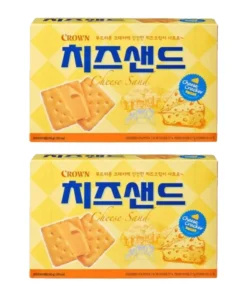 **온라인 단독** CROWN) CHEESE SANDWICH BISCUIT 240G X 2FOR<br>크라운) 치즈샌드 240G X 2FOR (*EXP: 25.MAY.30)